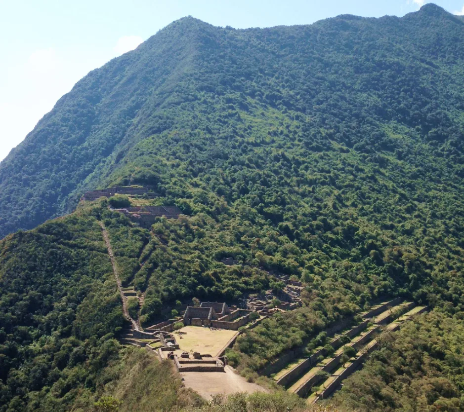 Una fotografía del Centro Arqueológico de Choquequirao, en Cusco.