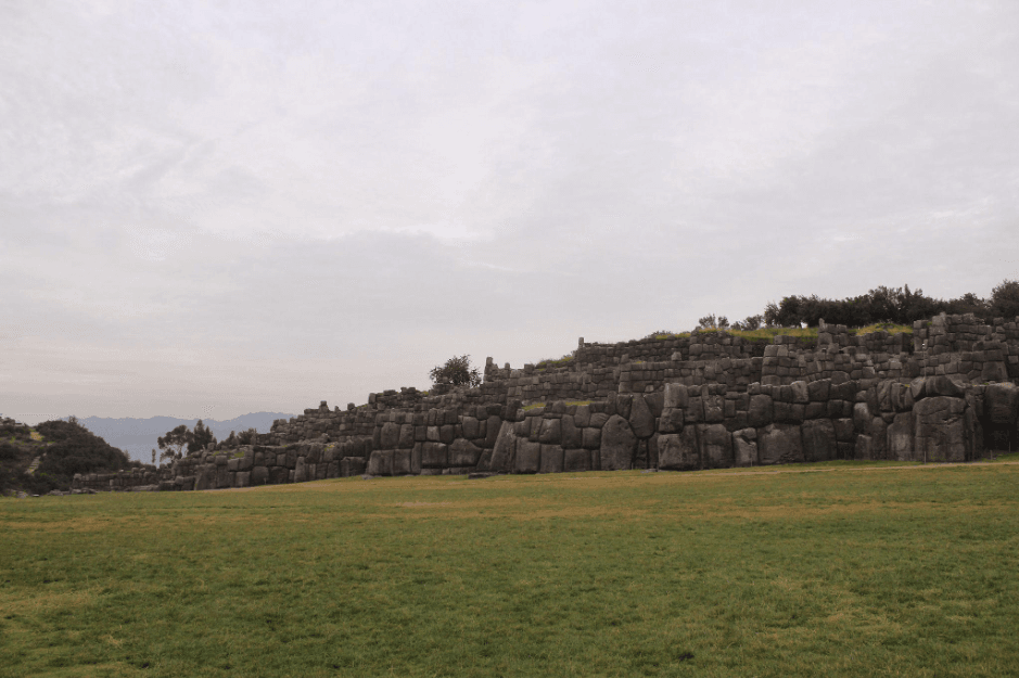 A photo of Sacsayhuaman, an Inca ruin near Cusco City.